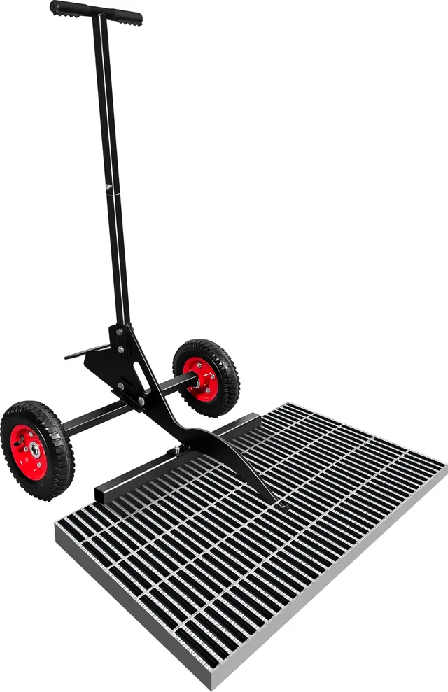 kunzer-7grk01-gitterrostkarre-mit-luftreifen-transportkarre-f-r-lackierkabine image 1