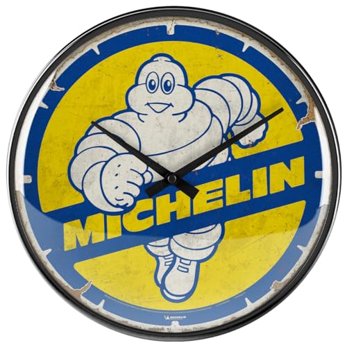 nostalgic-art-retro-wanduhr-31-cm-michelin-bibendum-80s-lizenziertes-original-vi image 7