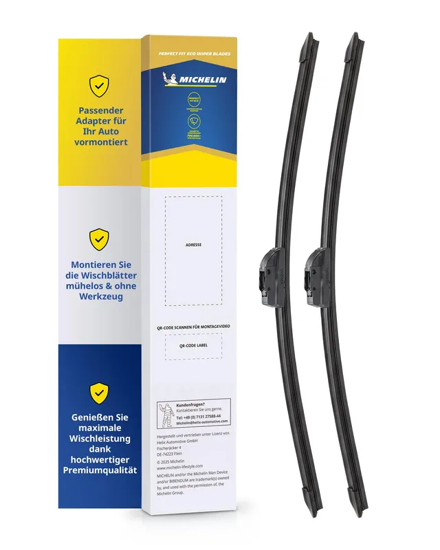 michelin-perfect-fit-121-scheibenwischer-set-530-470-mm-gelenkfrei-f-r-golf-4-oc image 1