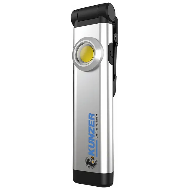 kunzer-pl-021-clip-taschenlampe-magnetisch-cob-led-aluminium image 1