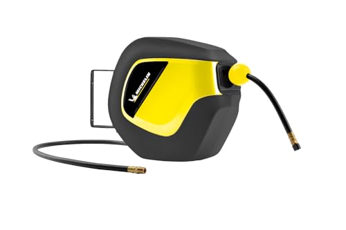 michelin-automatische-schlauchaufroller-10-m-pvc-schlauch-180-drehbare-wandhalte image 2