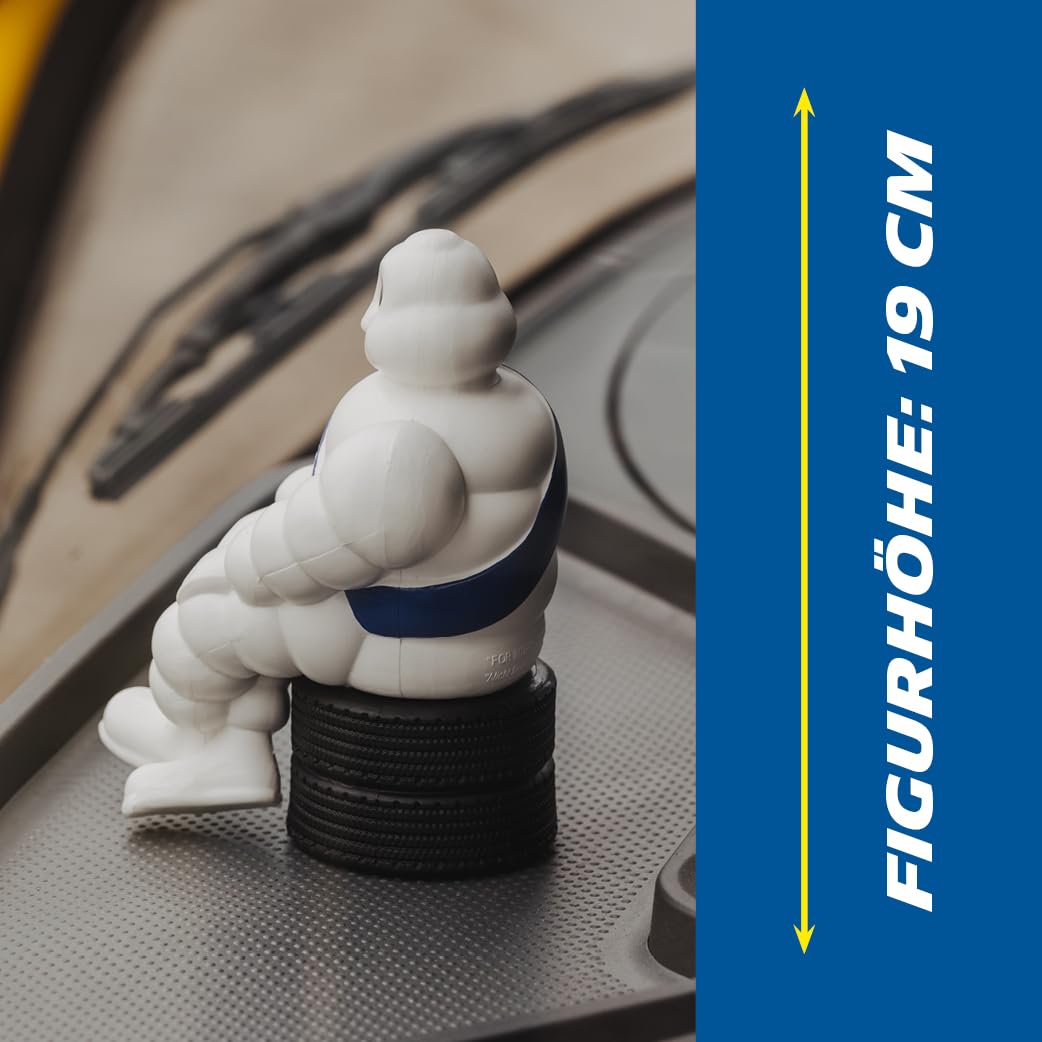 michelin-bibendum-klein-offizielle-19-cm-auto-innenraumfigur-sitzend-auf-reifens image 5