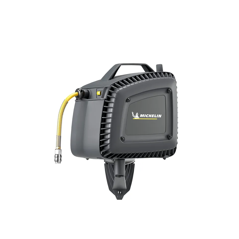 michelin-mbl-go-luftkompressor-f-r-wandmontage-mit-schlauchaufroller-10-m-schlau image 1
