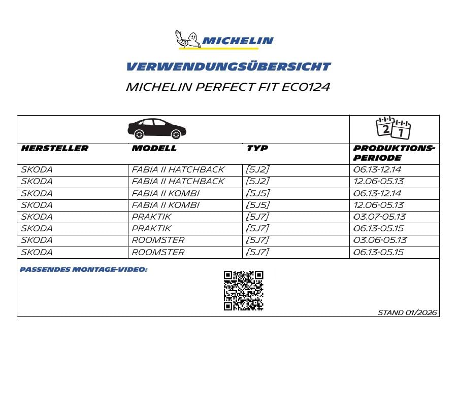 michelin-perfect-fit-124-scheibenwischer-set-f-r-skoda-fabia-roomster-530-530-mm image 8