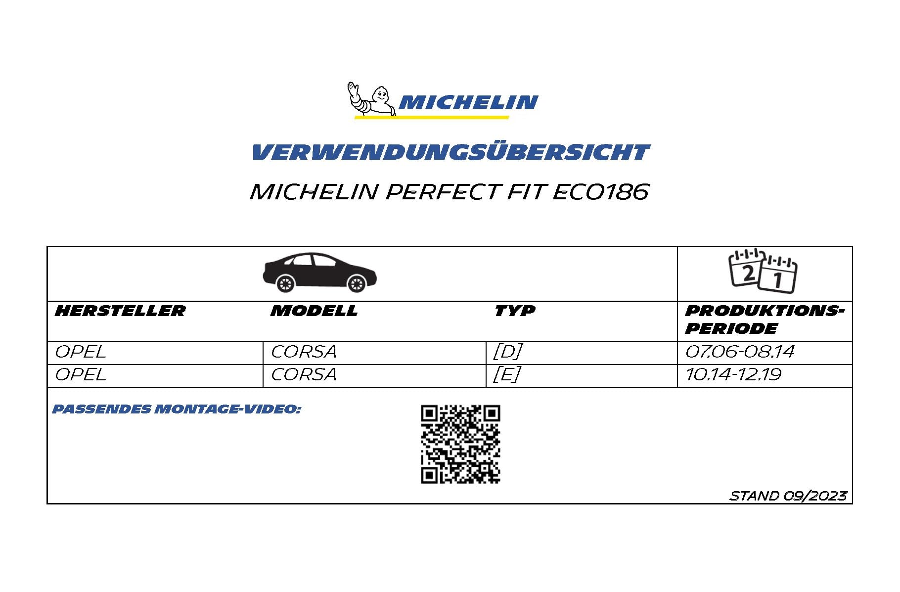 michelin-perfect-fit-186-scheibenwischer-set-650-400-mm-f-r-opel-corsa-d-e-gelen image 2