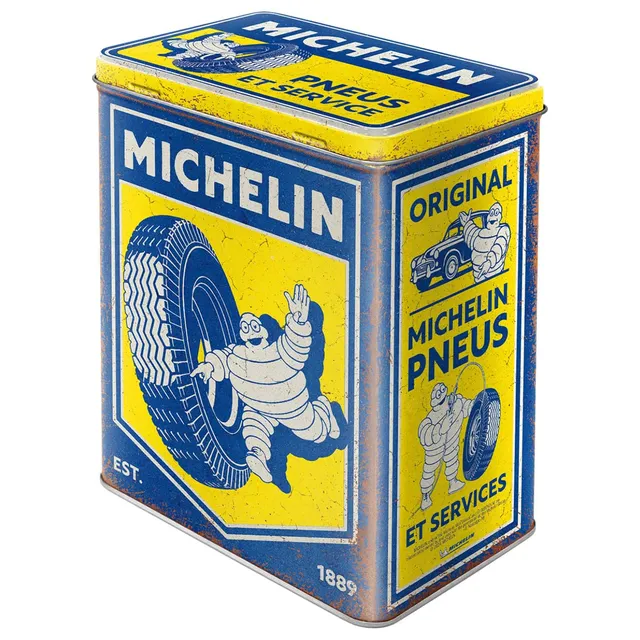 michelin-retro-vorratsdose-l-3-l-vintage-design-blechdose-original-lizenzprodukt image 1