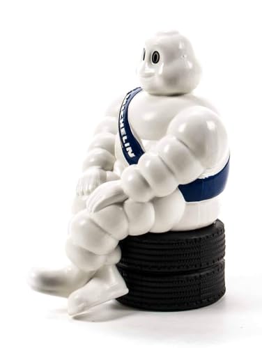michelin-bibendum-klein-offizielle-19-cm-auto-innenraumfigur-sitzend-auf-reifens image 8