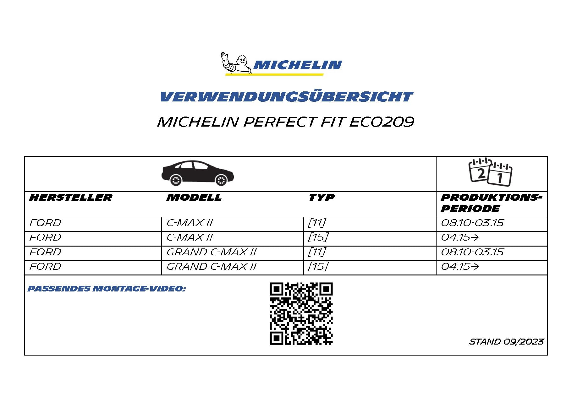 michelin-perfect-fit-209-scheibenwischer-set-vorne-f-r-ford-c-max-2-750-600-mm-g image 2