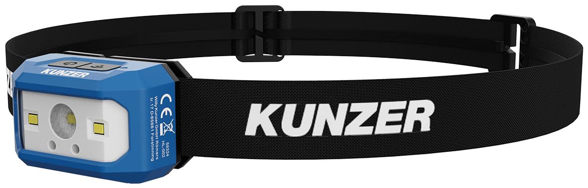 kunzer-hl-002-stirnlampe-led-technik-und-sensorfunktion-3-modi-5h image 1