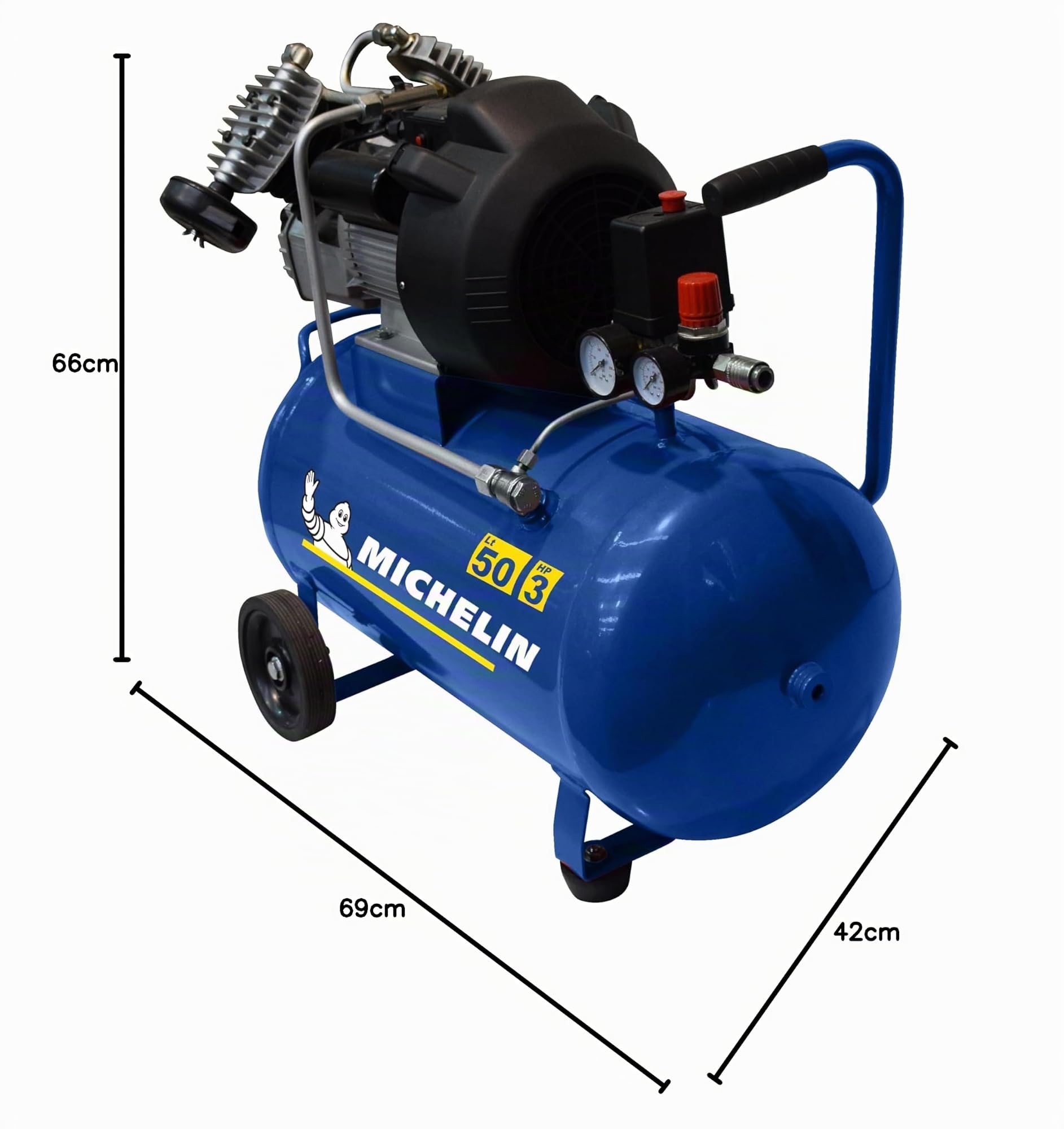 michelin-mb-3650-tragbarer-luftkompressor-50-l-tank-2-2-kw-10-bar-360-l-min image 8