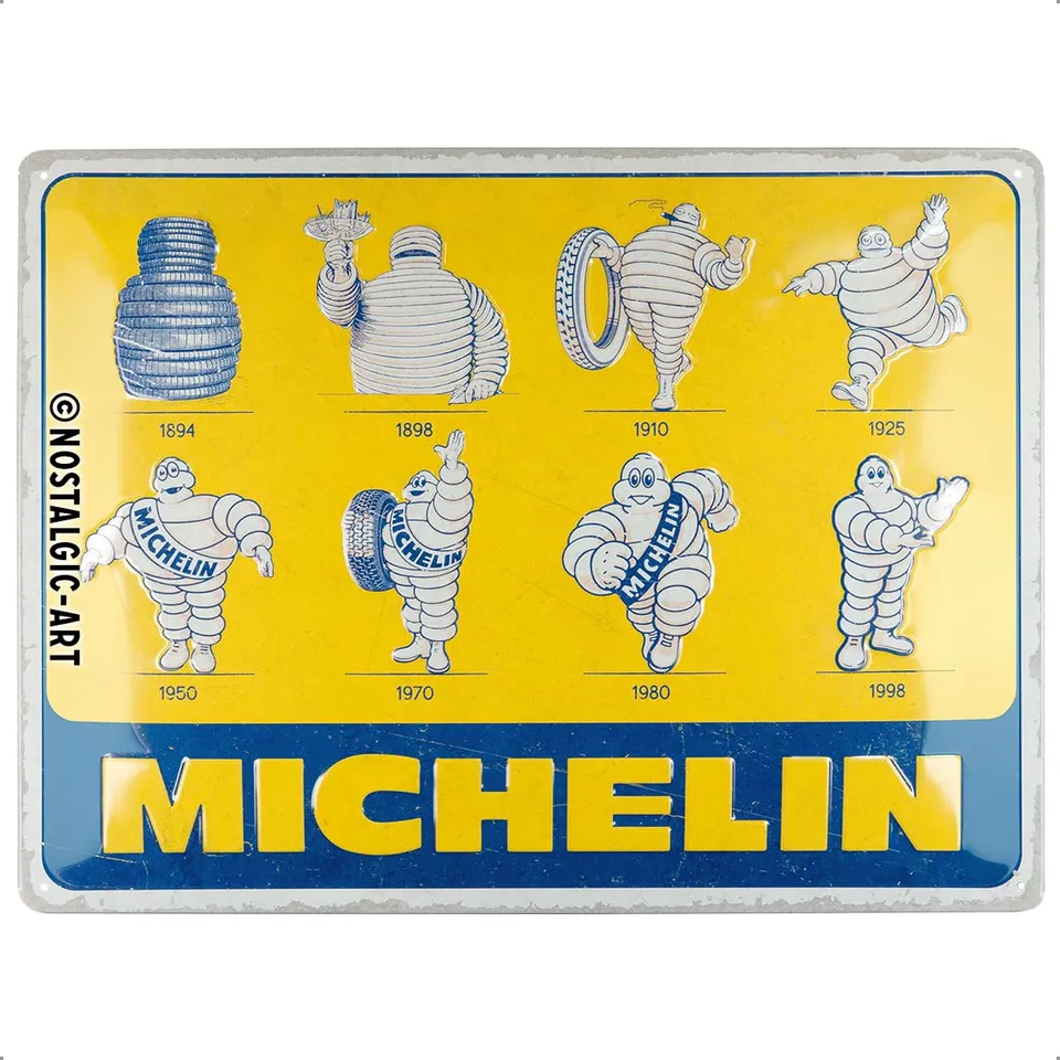 nostalgic-art-michelin-retro-blechschild-30x40-cm-logo-evolution-lizenzprodukt image 1