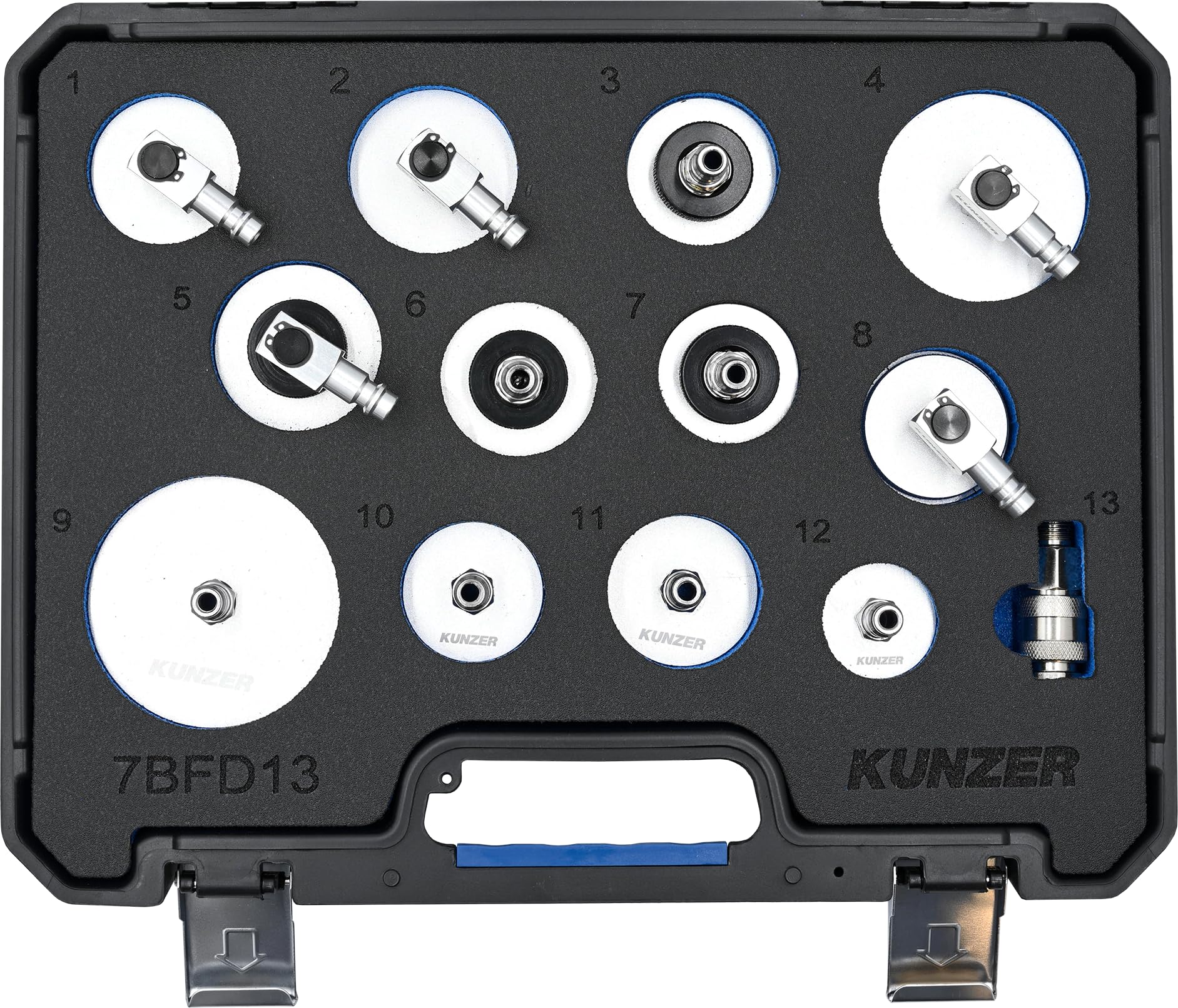 kunzer-7bfd13-bremsfl-ssigkeitsentl-fterstutzen-adapter-13-teilig-aluminium image 2