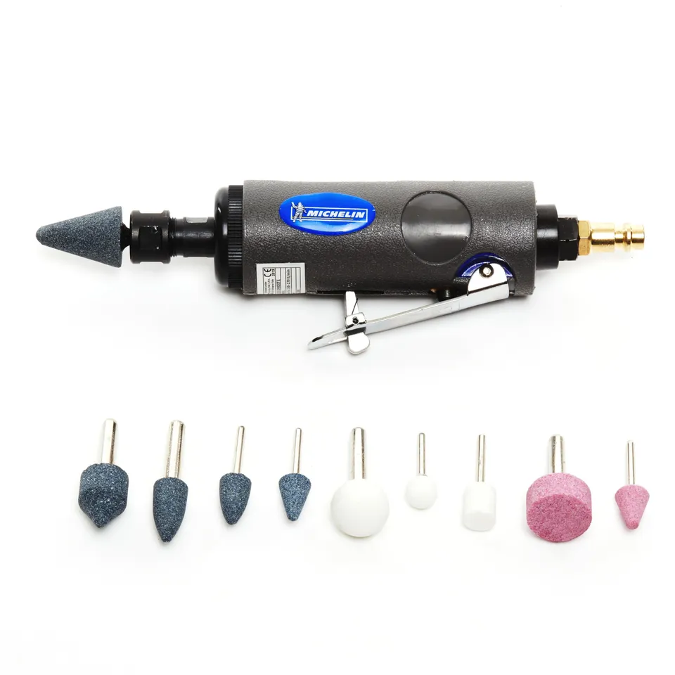michelin-geradschleifer-set-mit-zubeh-r-druckluft-geradschleifer-10-schleifschei image 1