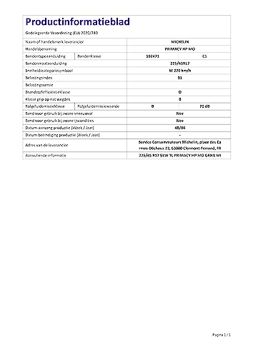 michelin-primacy-hp-fsl-225-45r17-91w-sommerreifen-mo-fsl-kennung-kraftstoffeffi image 5