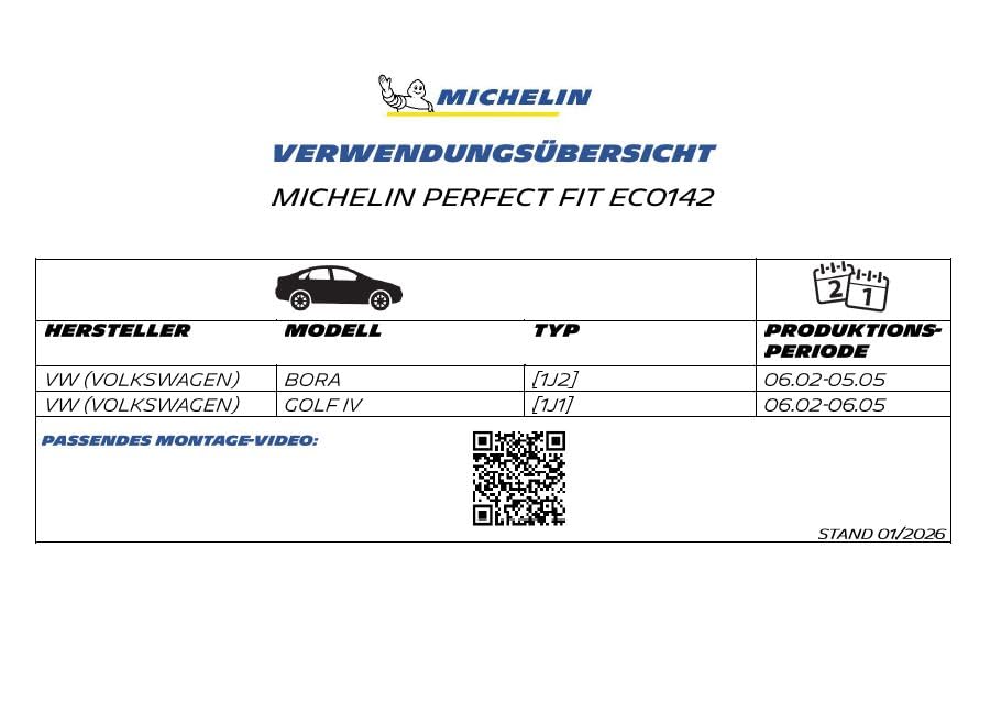 michelin-perfect-fit-142-scheibenwischer-set-f-r-vw-golf-4-530-450-mm-gelenkfrei image 7