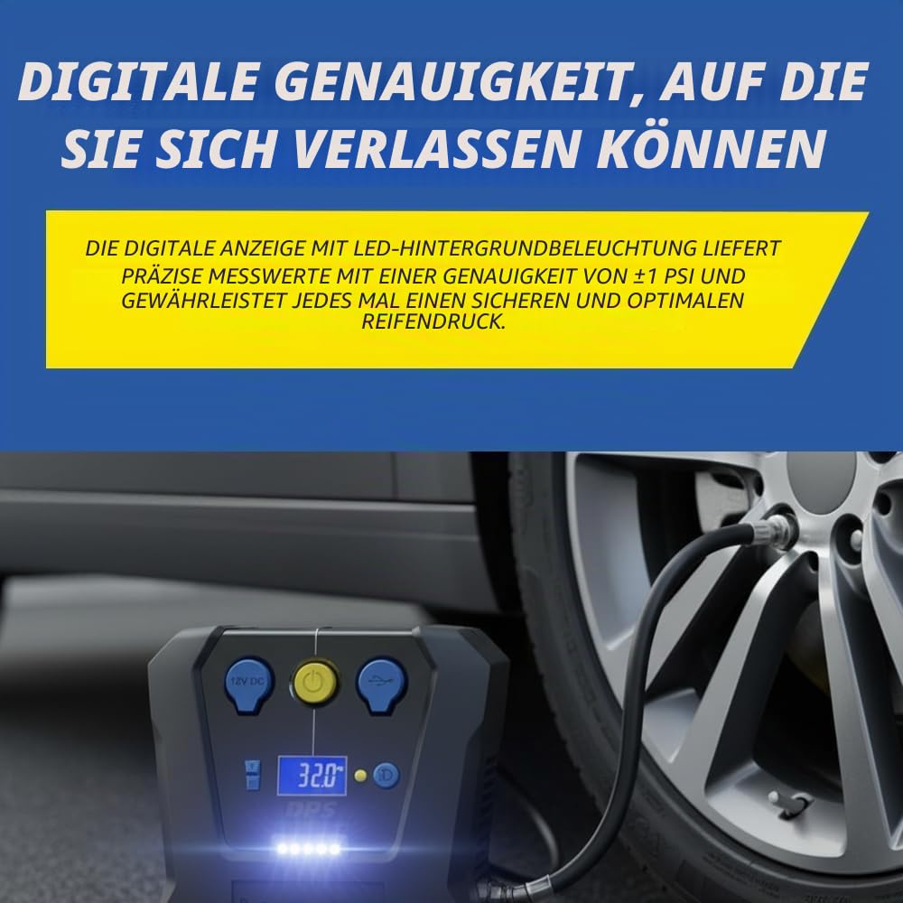 michelin-programmierbarer-12v-luftkompressor-digitaler-reifenf-ller-mit-led image 2