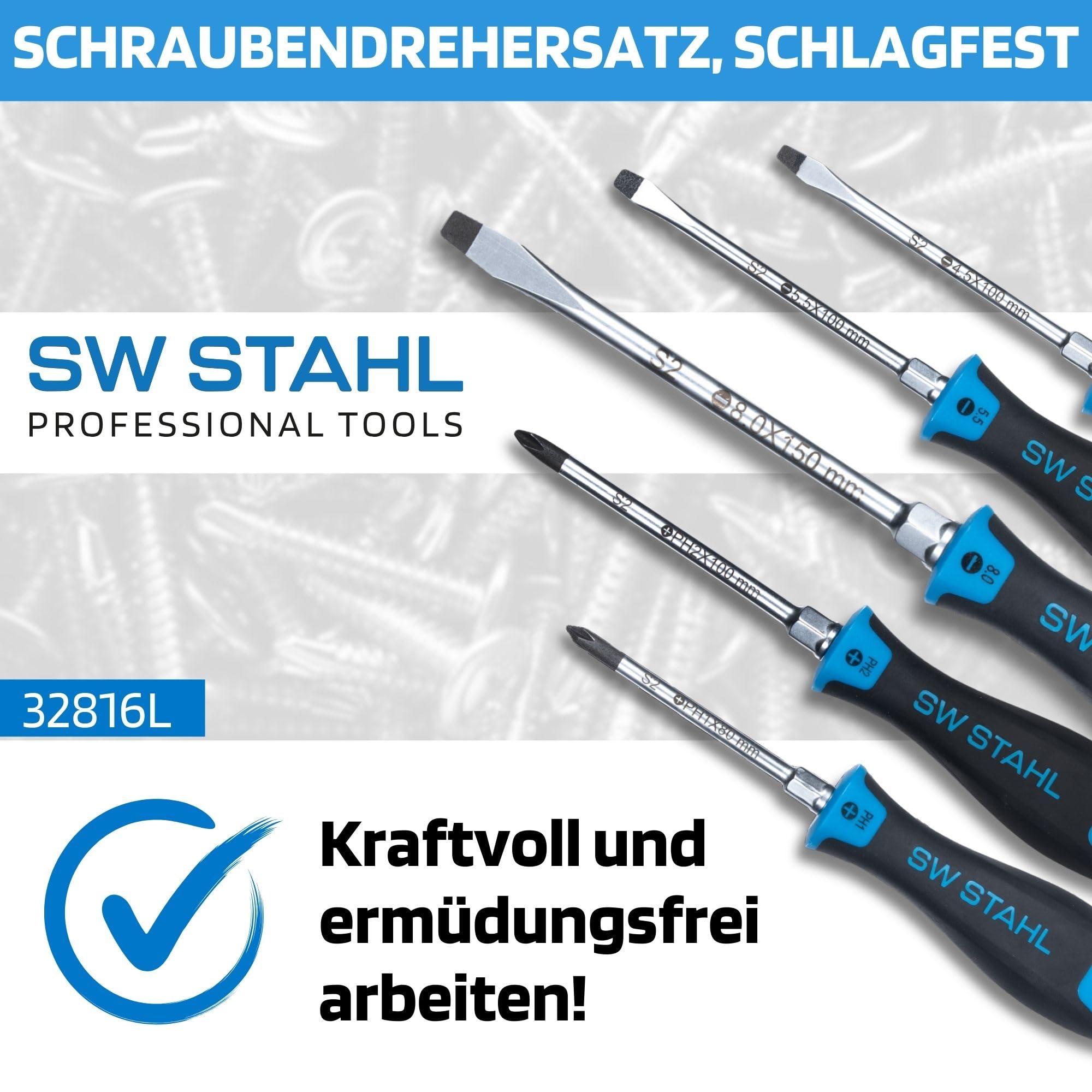 sw-stahl-32816l-schraubendrehersatz-schlagfest-5-teilig-s2-stahl image 2