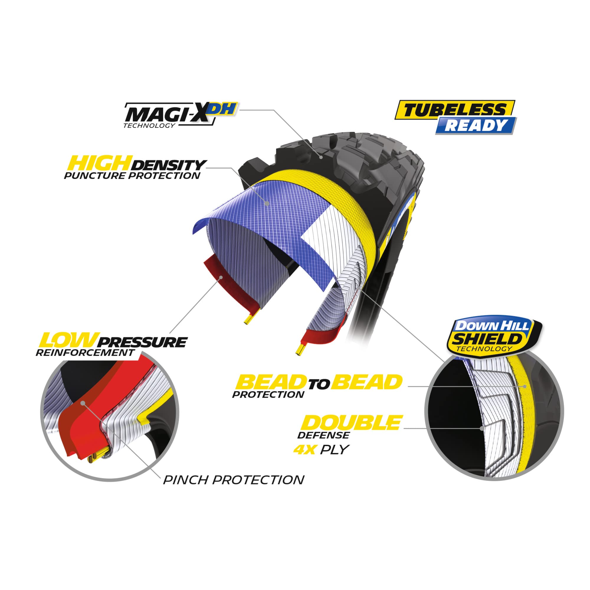 michelin-wild-enduro-rear-racing-line-mtb-fahrradreifen-29x2-40-schwarz-tubeless image 2