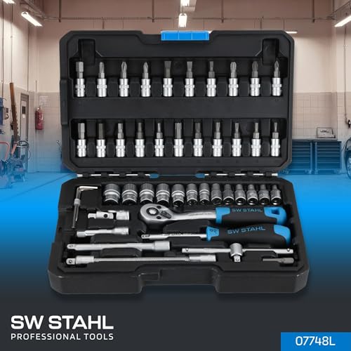 sw-stahl-07748l-steckschl-sselsatz-1-4-zoll-48-teiliger-werkzeugkoffer-mit-72-za image 8