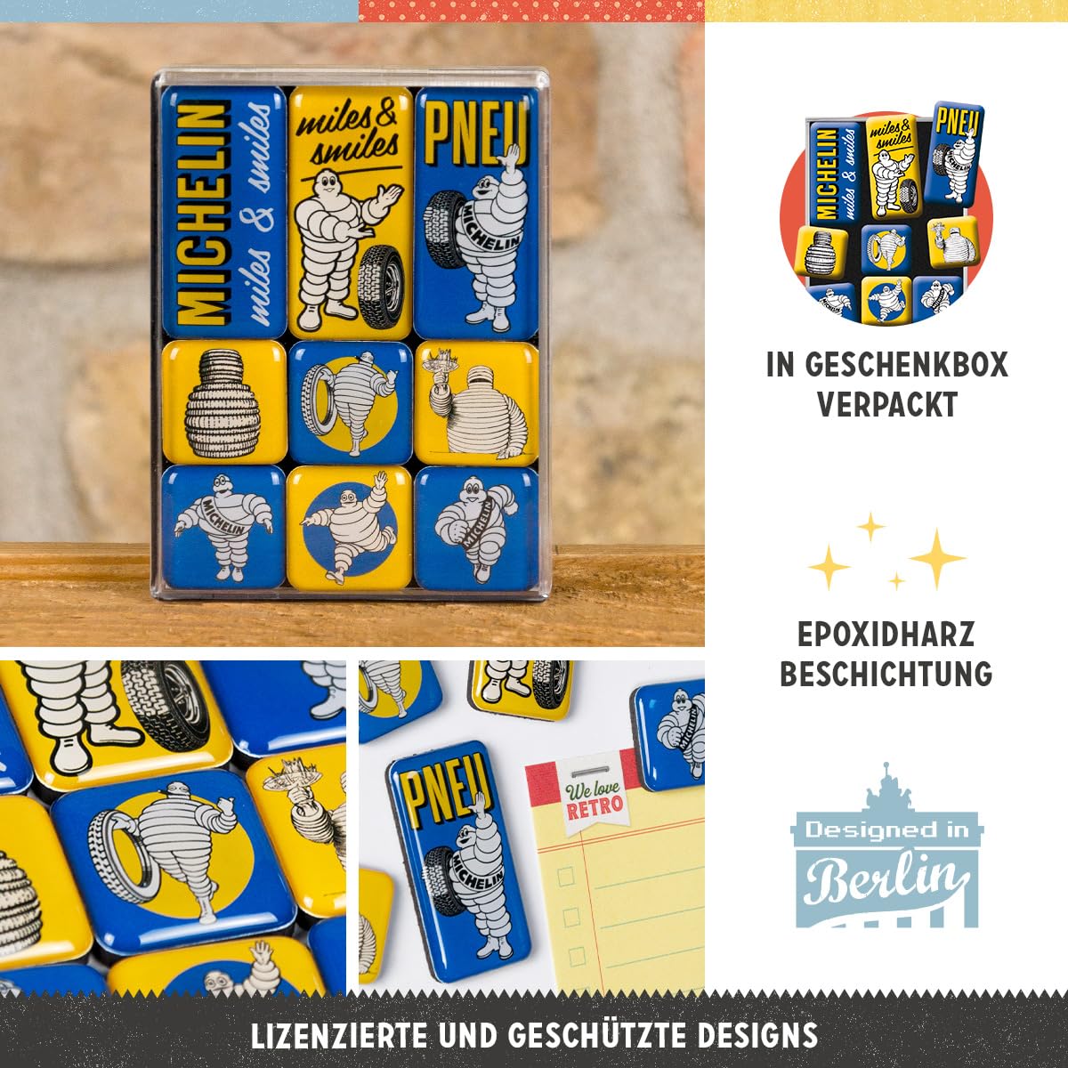 nostalgic-art-michelin-retro-k-hlschrank-magnete-9-st-ck-logo-evolution-lizenzpr image 3