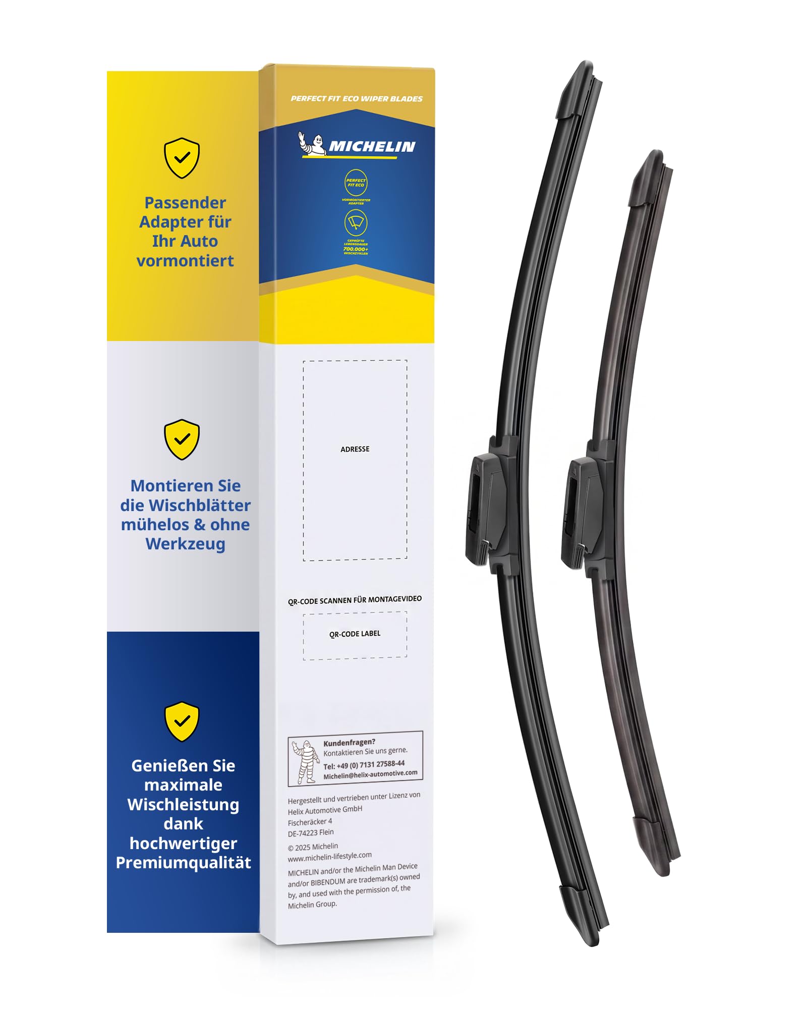 michelin-perfect-fit-224-scheibenwischer-set-front-f-r-twingo-3-smart-forfour-50 image 1