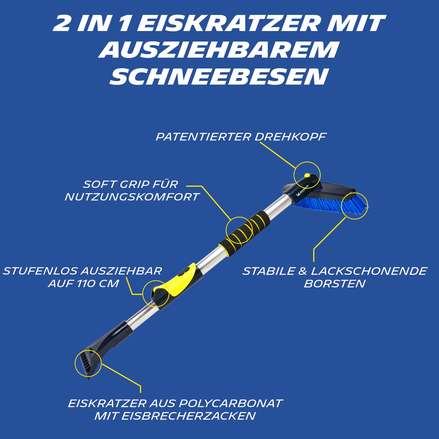 michelin-2in1-eiskratzer-mit-schneeb-rste-teleskopierbar-bis-110-cm-90-drehbarer image 2