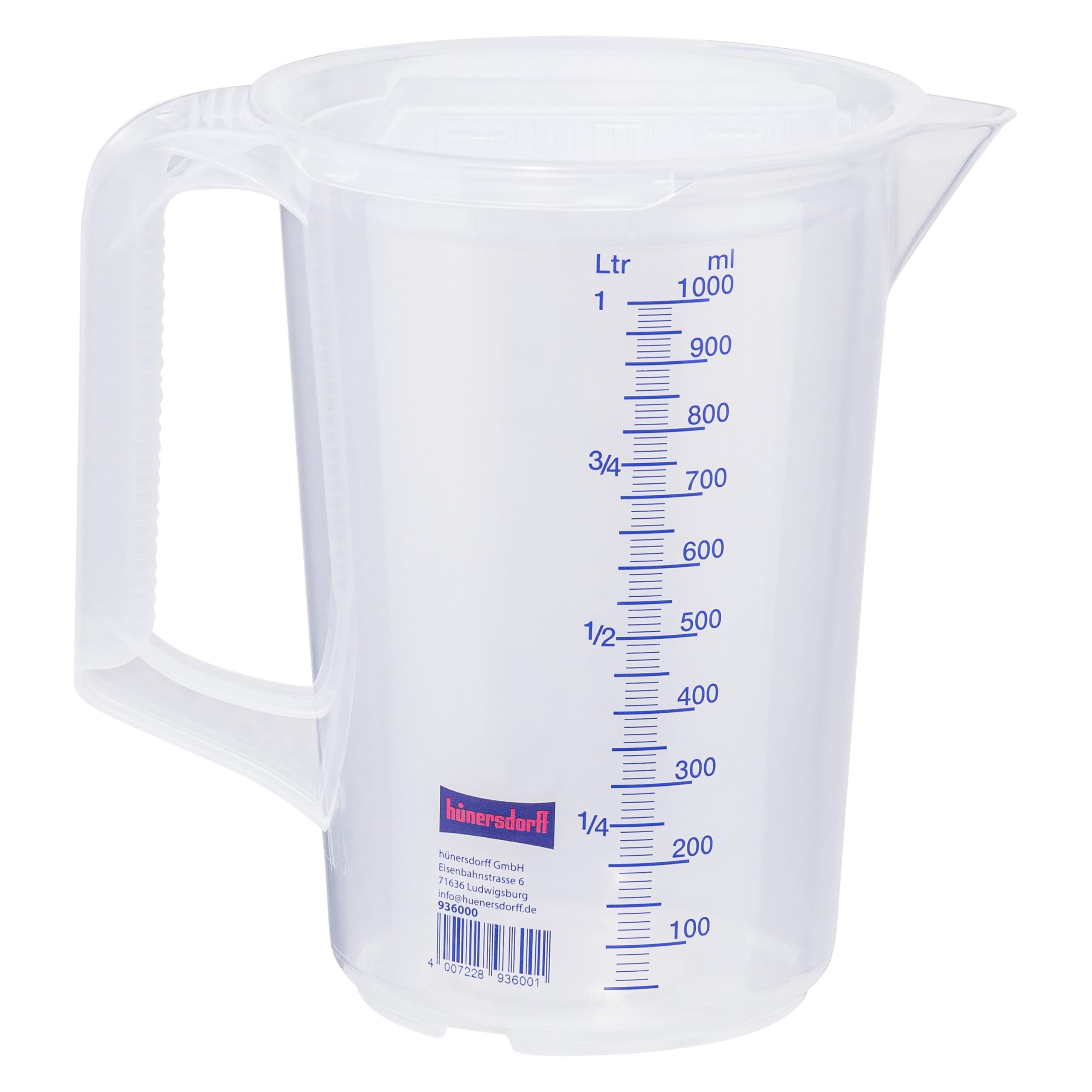 h-nersdorff-messbecher-1l-polypropylen-bruchsicher-sp-lmaschinengeeignet image 1