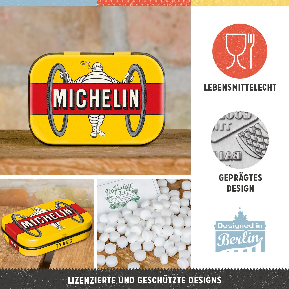 nostalgic-art-retro-pillendose-michelin-tyres-bibendum-yellow-4-x-6-x-1-6-cm-mit image 3