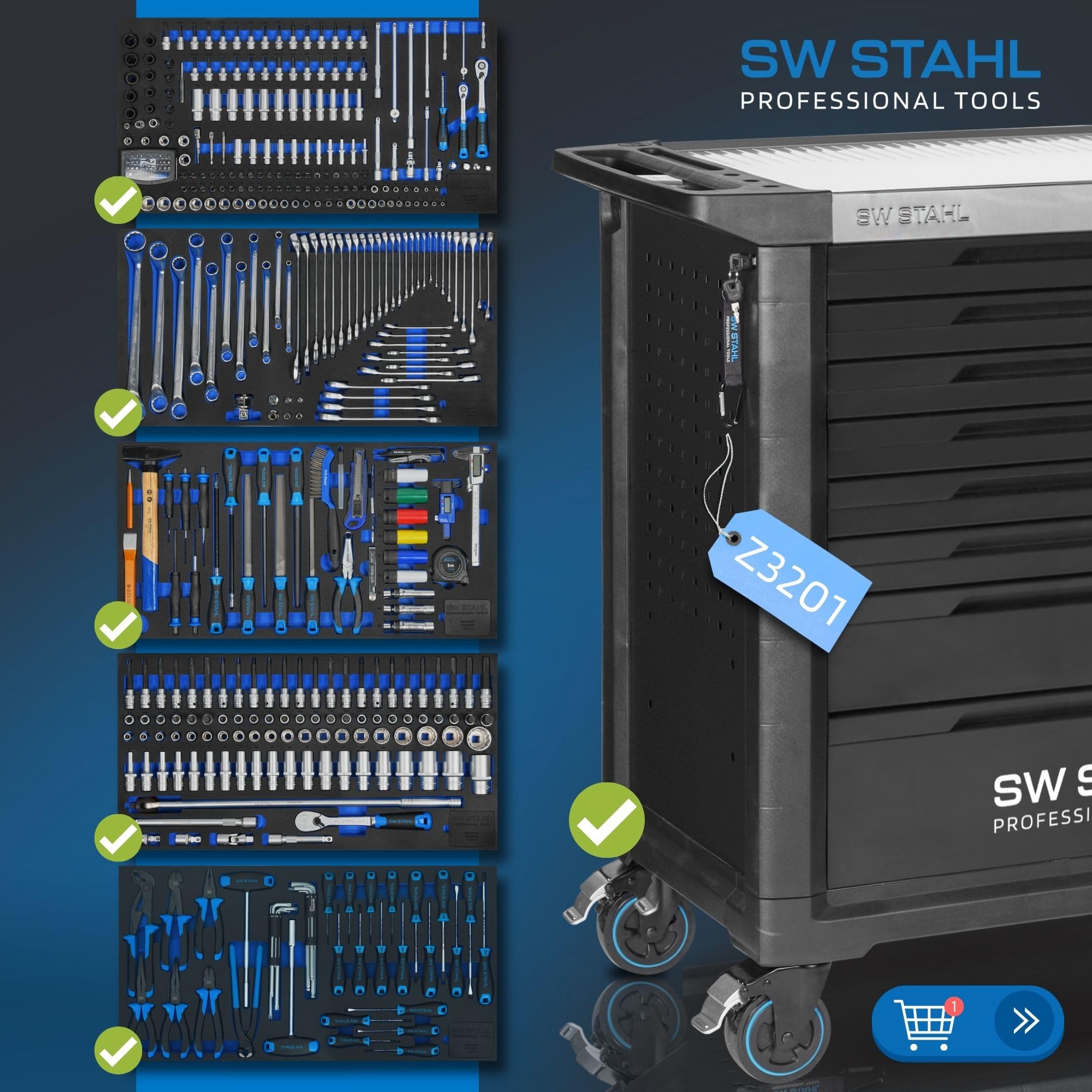 sw-stahl-z3201-werkstattwagen-tt802-8-schubladen-434-teilig-mit-twin-lock-system image 3
