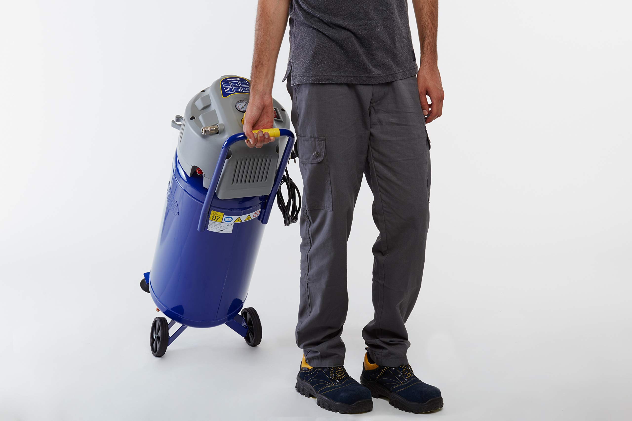 michelin-mvx50-2-vertikaler-druckluftkompressor-lfrei-50-liter-10-bar-2-ps image 6