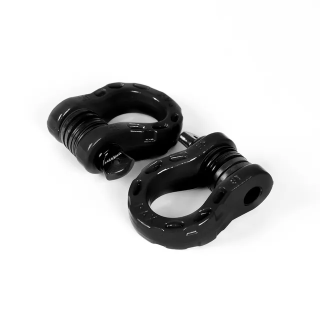 rotopax-8-ton-d-ring-shackle-sch-kel-set-in-gloss-black-f-r-die-bergung image 1