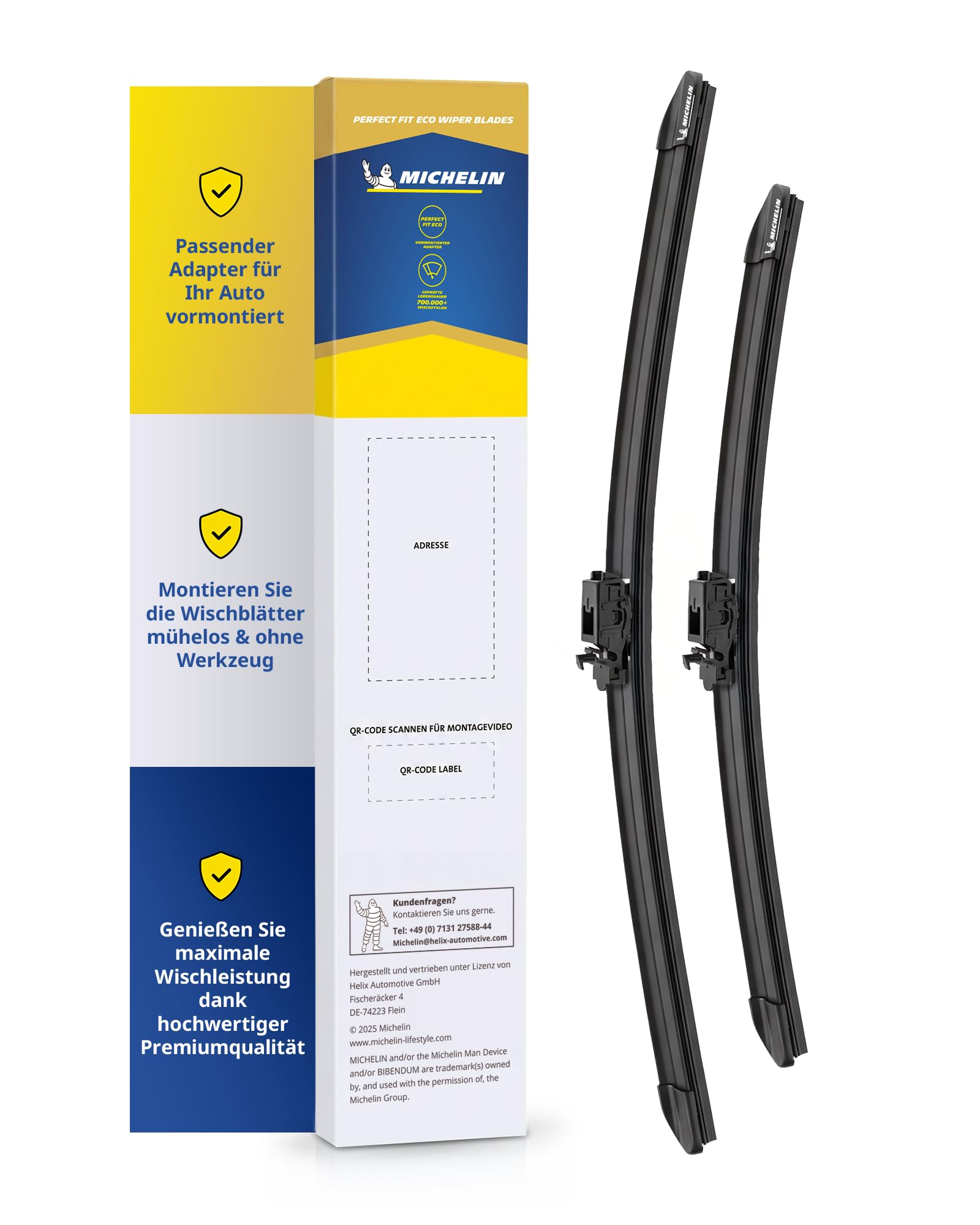 michelin-perfect-fit-231-scheibenwischer-set-f-r-mercedes-cla-a-klasse-600-475mm image 1