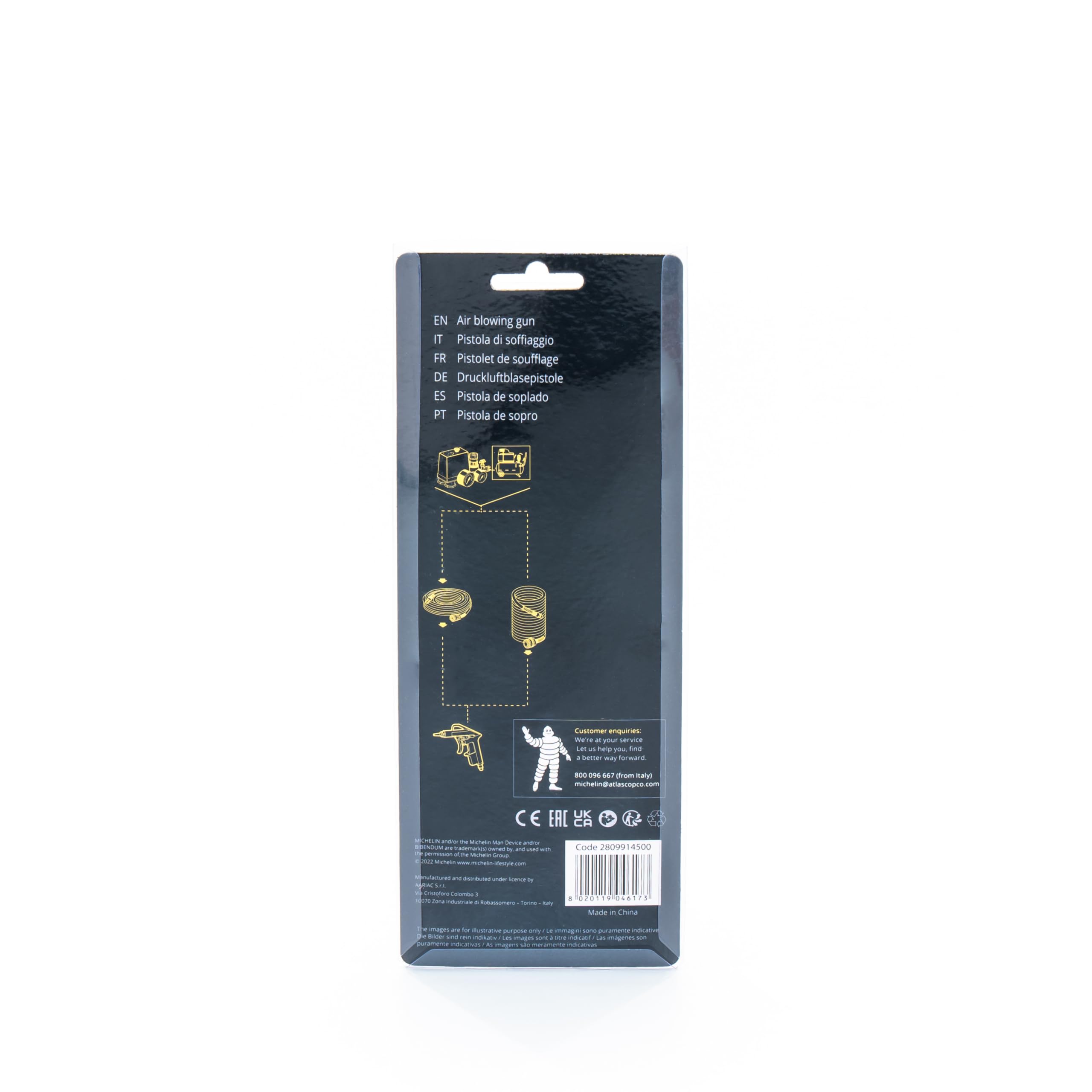 michelin-druckluftpistole-mit-25-mm-kurzrohr-aluminium-ausblaspistole-300-l-min- image 3