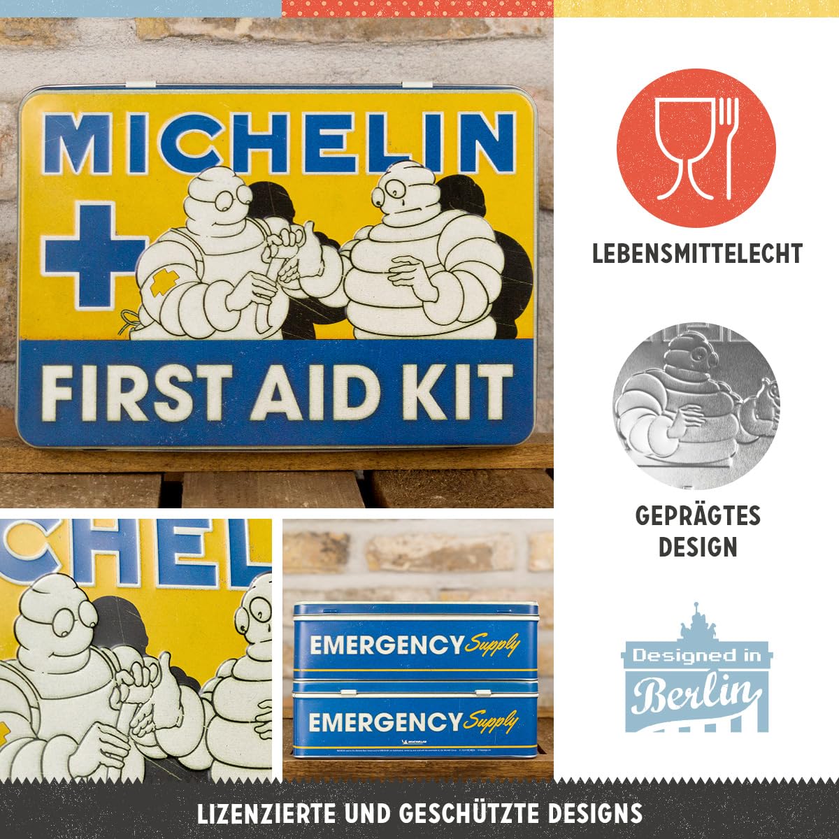 nostalgic-art-retro-vorratsdose-flach-2-5-l-michelin-first-aid-kit image 3