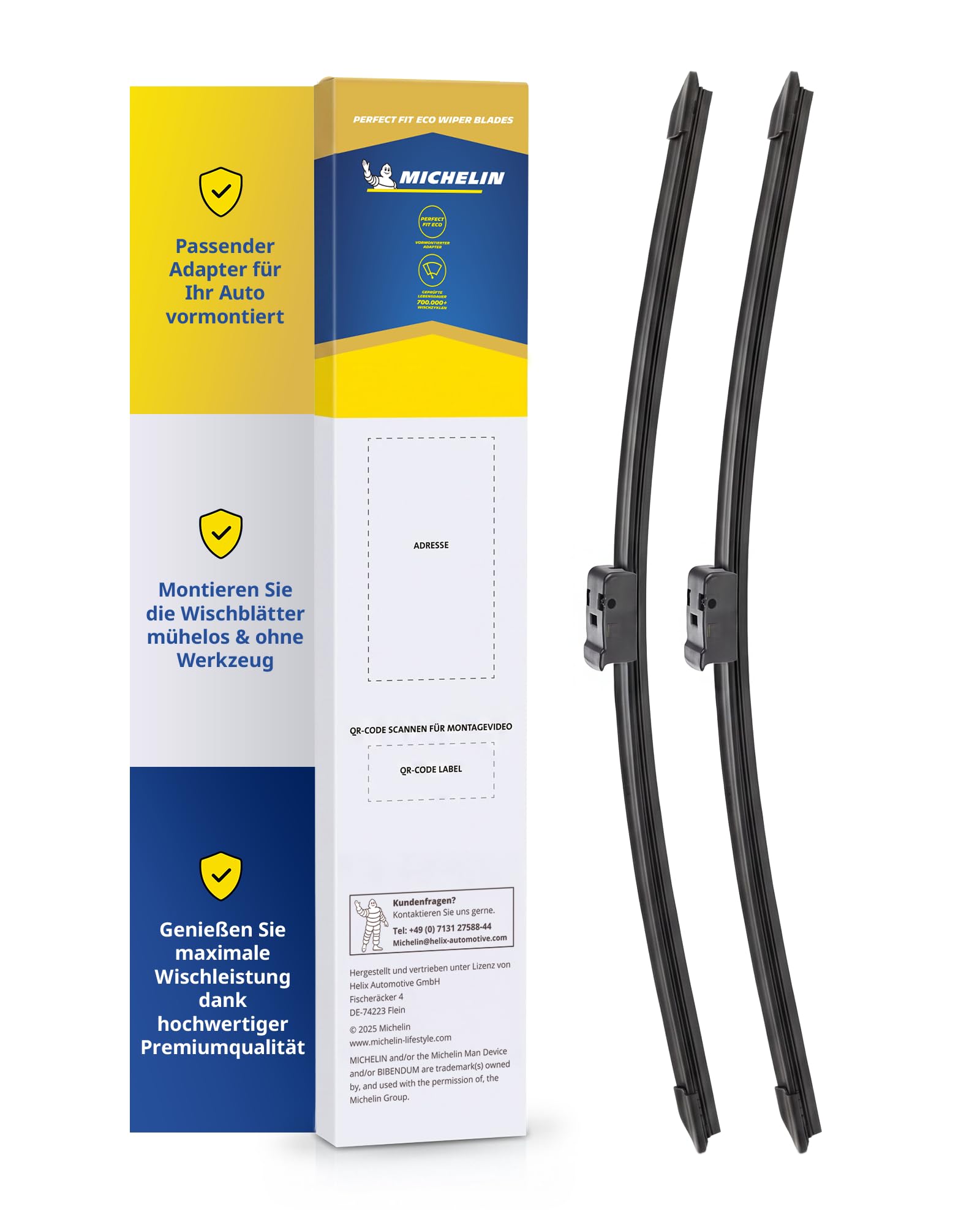 michelin-perfect-fit-142-scheibenwischer-set-f-r-vw-golf-4-530-450-mm-gelenkfrei image 1