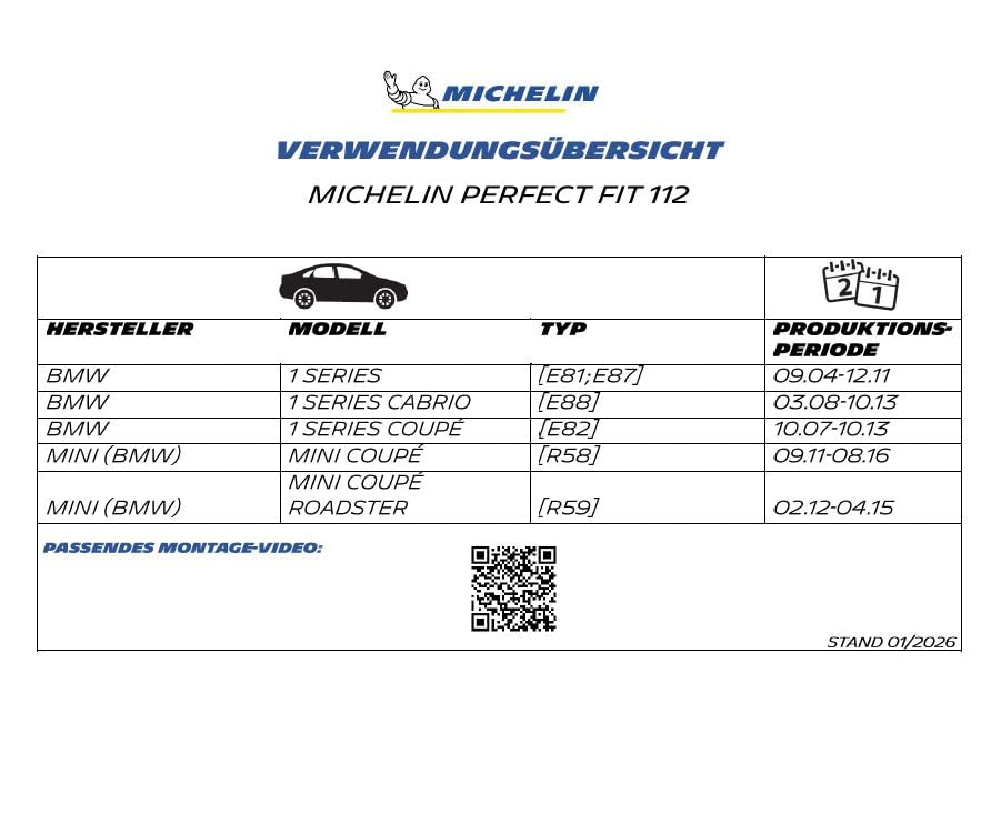 michelin-perfect-fit-112-scheibenwischer-set-f-r-bmw-1-mini-coup-500-500-mm-gele image 7