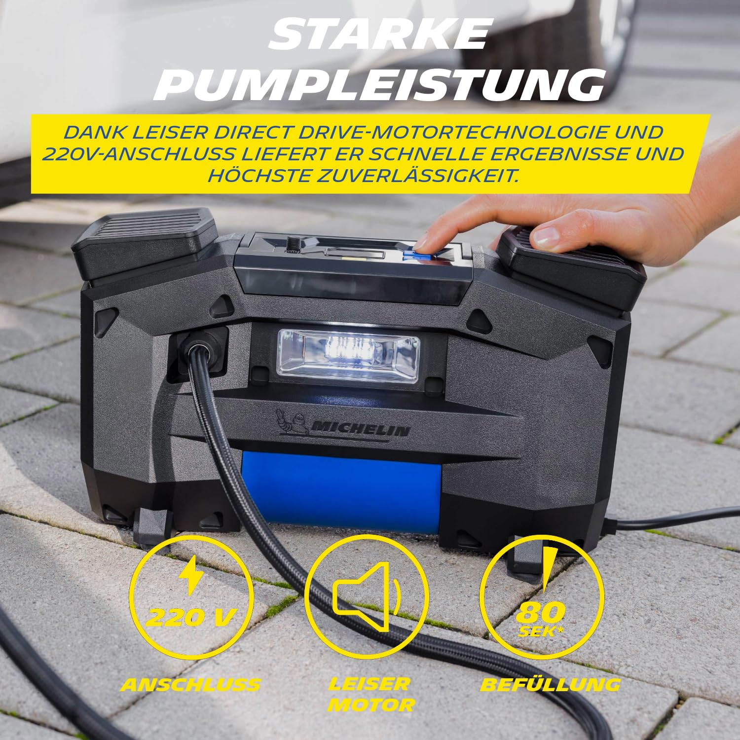 michelin-luftkompressor-220v-tragbar-digital-mit-led-licht-und-3-adaptern image 4