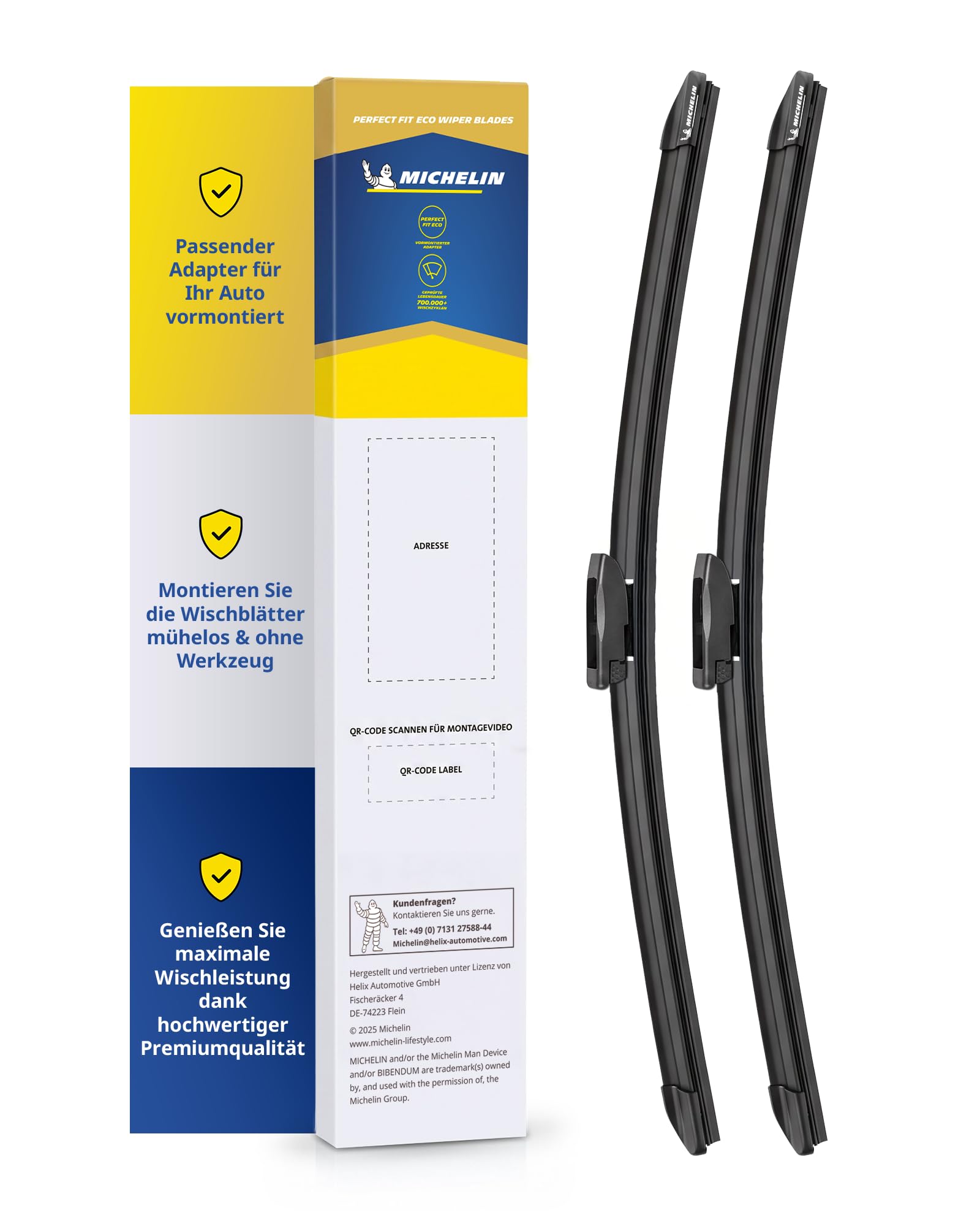 michelin-perfect-fit-207-scheibenwischer-set-front-f-r-dacia-logan-2-sandero-2-5 image 1