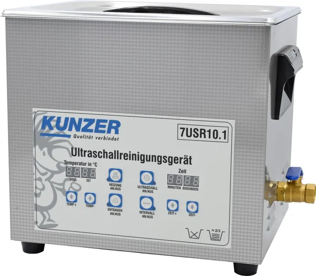 kunzer-7usr10-1-ultraschallreinigungsger-t-edelstahl-10-l-volumen-40-khz image 1