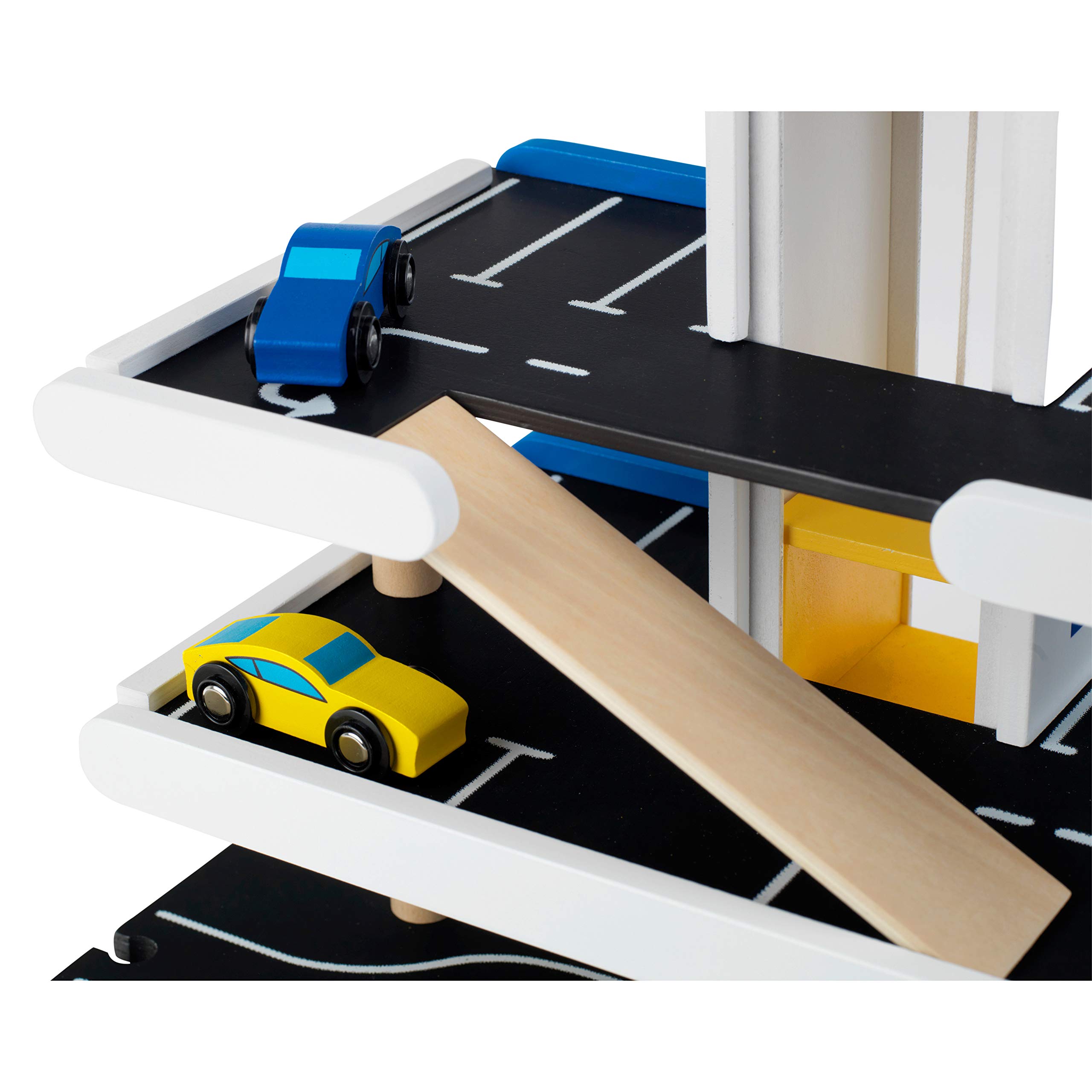 theo-klein-3404-michelin-parkhaus-aus-holz-3-ebenen-mit-2-autos-lift-zapfs-ulen- image 8