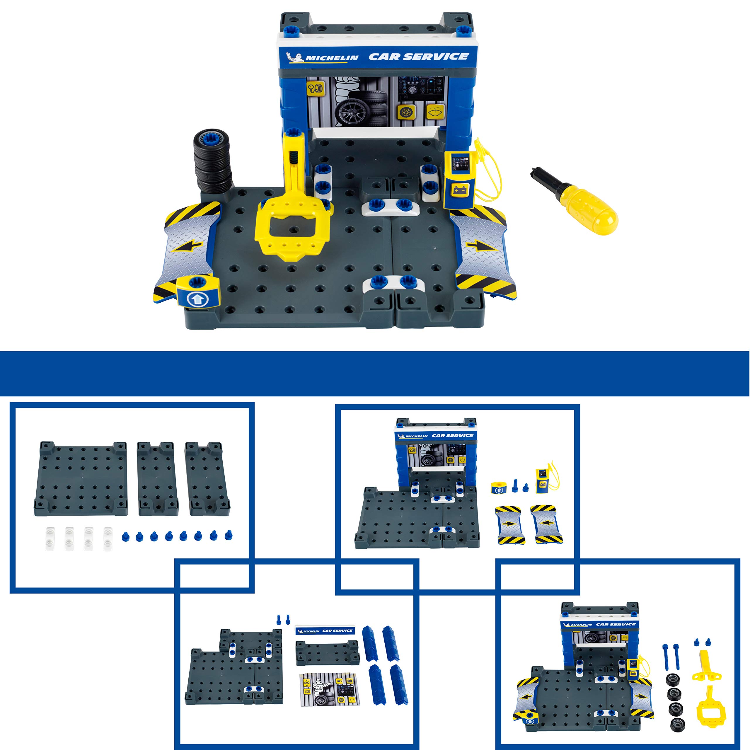 theo-klein-3408-michelin-service-station-geb-ude-und-auto-mit-schraubsystem-demo image 2