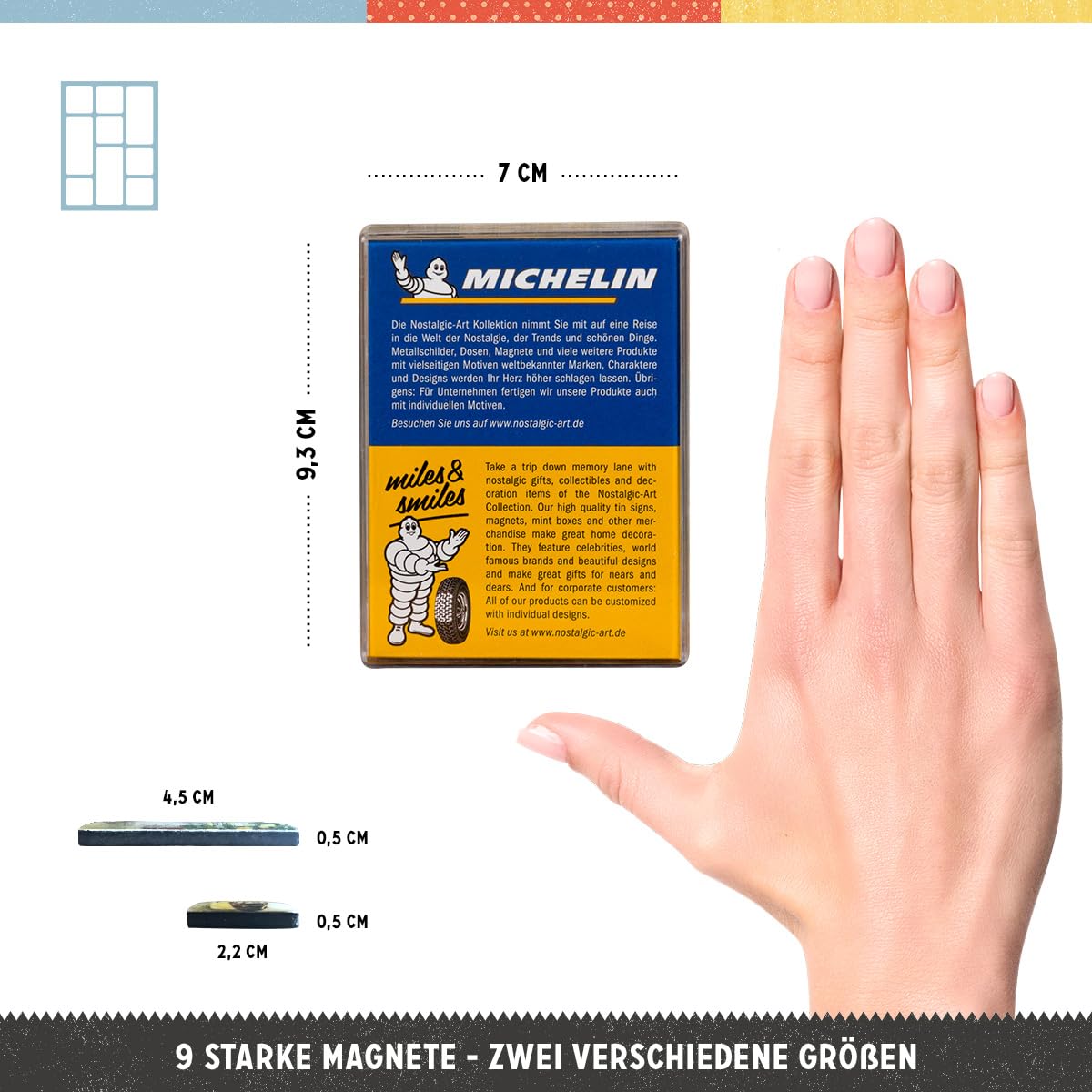 nostalgic-art-michelin-retro-k-hlschrank-magnete-9-st-ck-logo-evolution-lizenzpr image 2