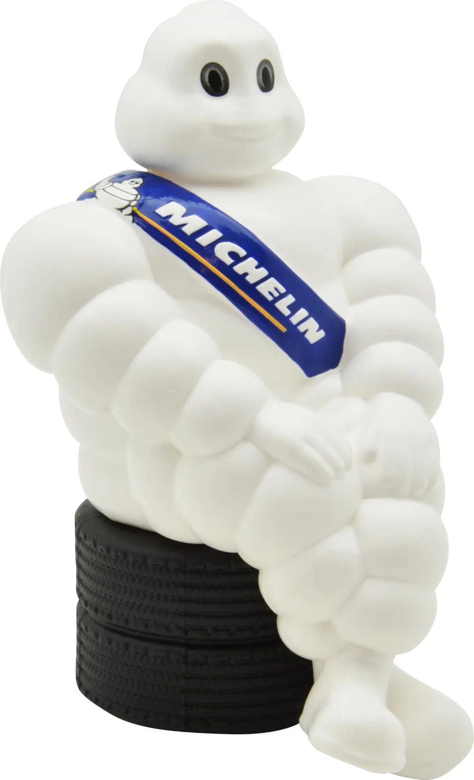 michelin-bibendum-klein-offizielle-19-cm-auto-innenraumfigur-sitzend-auf-reifens image 1