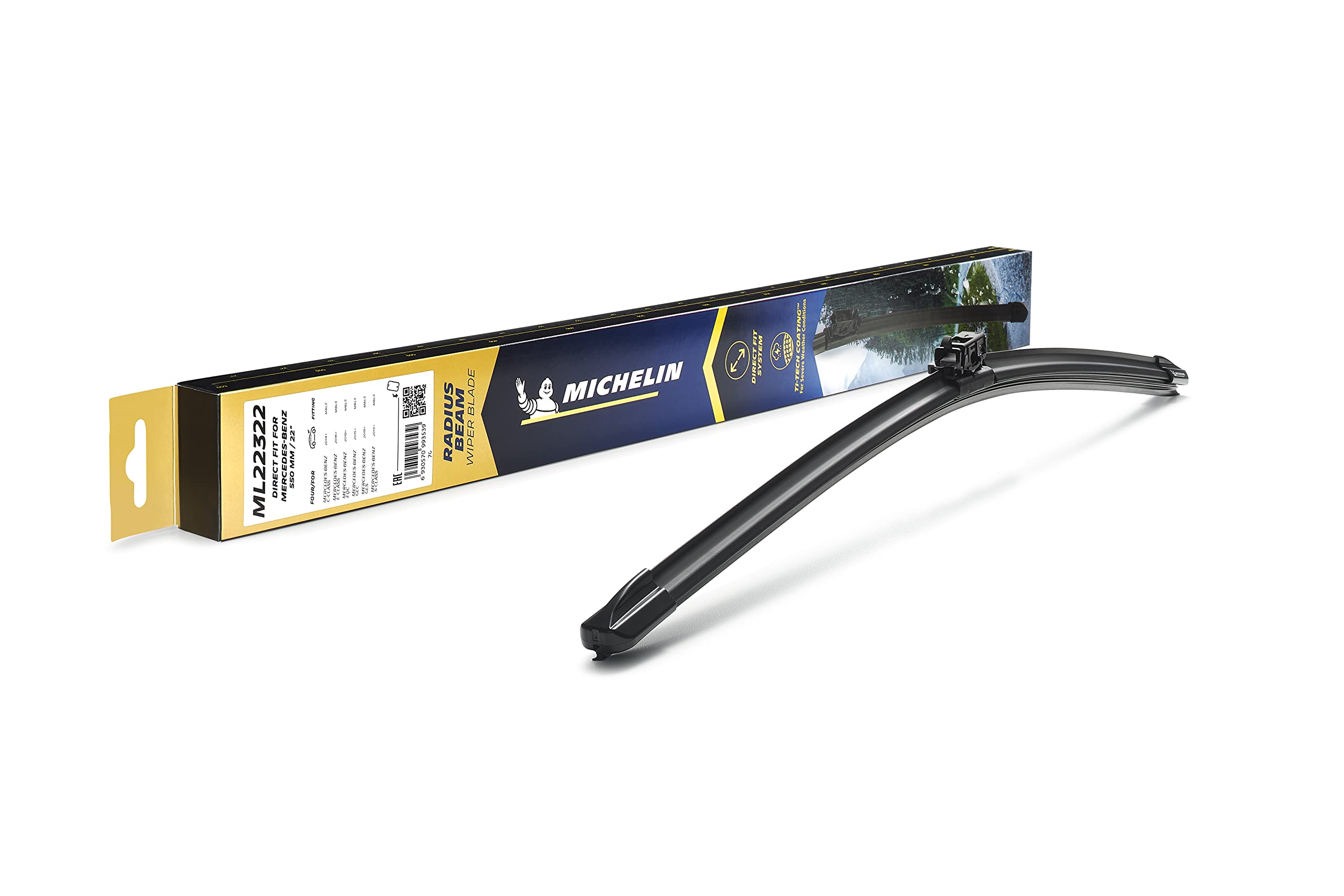 michelin-radius-beam-wischerblatt-450-mm-rahmenlos-mb-adapter-ti-tech-gummi-f-r- image 6