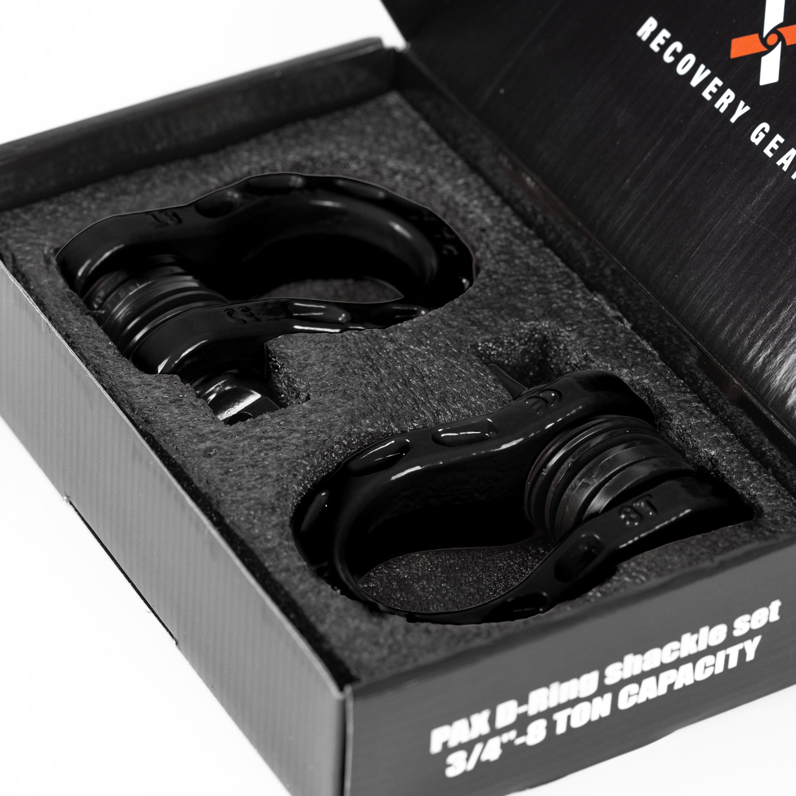 rotopax-8-ton-d-ring-shackle-sch-kel-set-in-gloss-black-f-r-die-bergung image 2