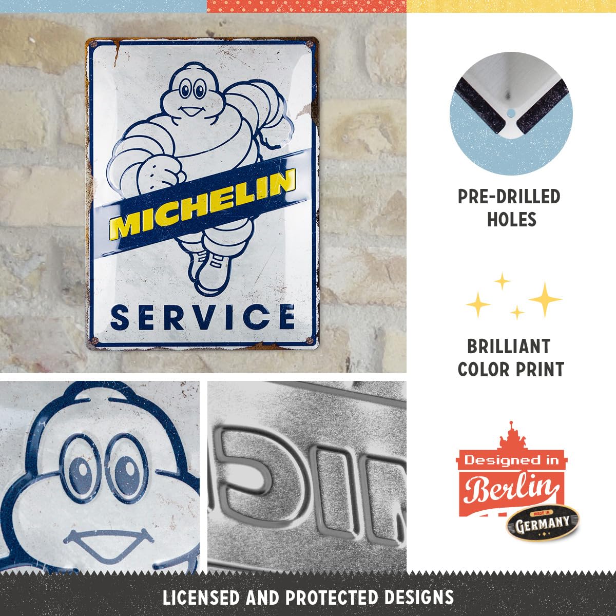 nostalgic-art-retro-blechschild-30-x-40-cm-michelin-service-original-lizenzprodu image 3