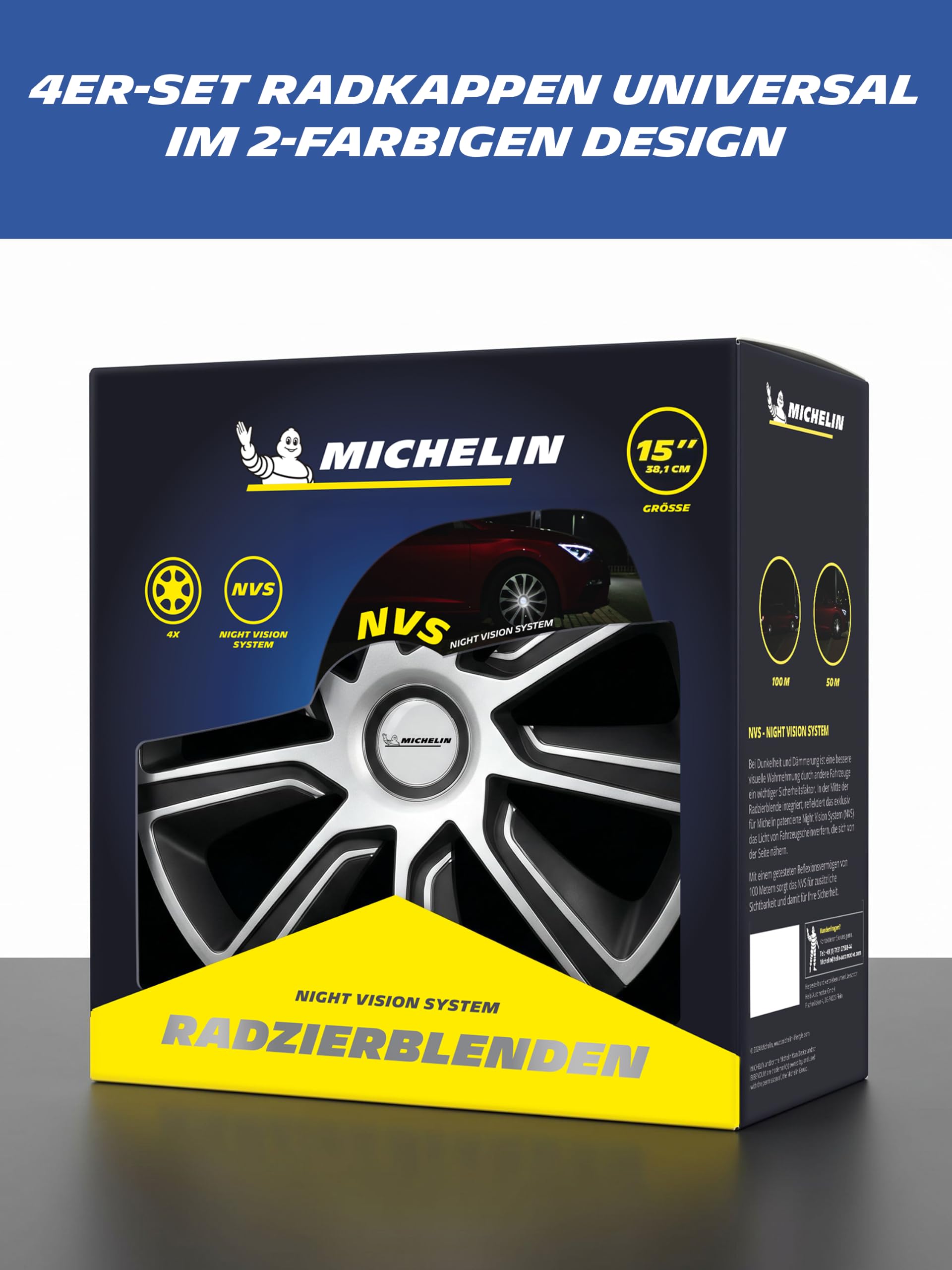 michelin-radkappen-mx-lbs-15-zoll-schwarz-silber-4-st-ck-mit-night-vision-system image 2