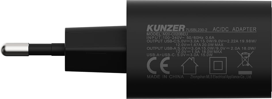 kunzer-7usbl230-2-usb-steckernetzteil-230-v-20-w-mit-dual-ausgang-usb-c-und-usb- image 5